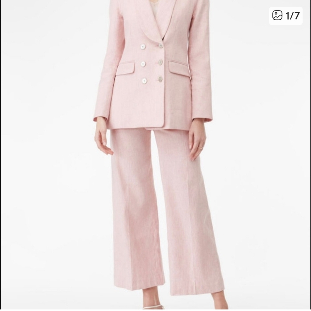 REBECCA TAYLOR SLUB SUIT PANT - Picture 2 of 8